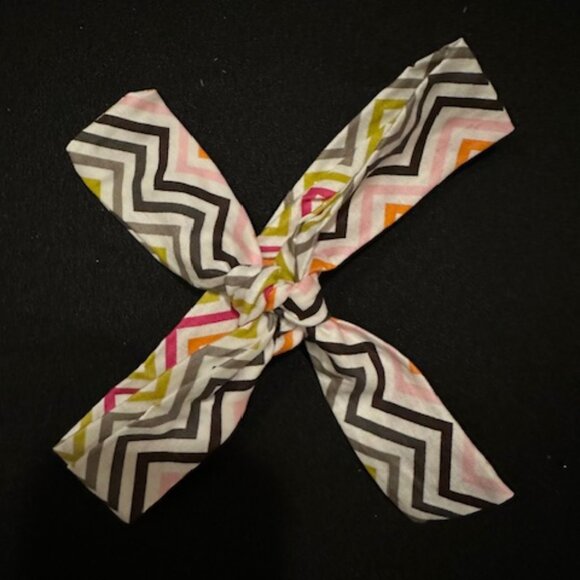 Multi Colored Chevron Knot Headband - Picture 1 of 1